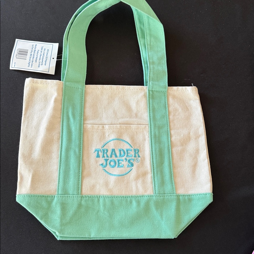 Trader Joe's Mini Tote Pastel Green Bag 🐇 - Picture 5 of 5